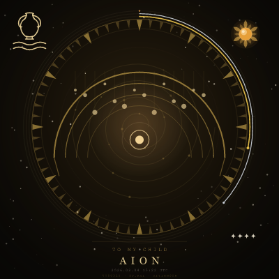 AQUARIUS — The water-bearer's amphora, and the water beneath it