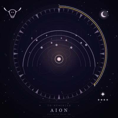 FIRST LIGHT — metal #a897b8 on #0c0a1c